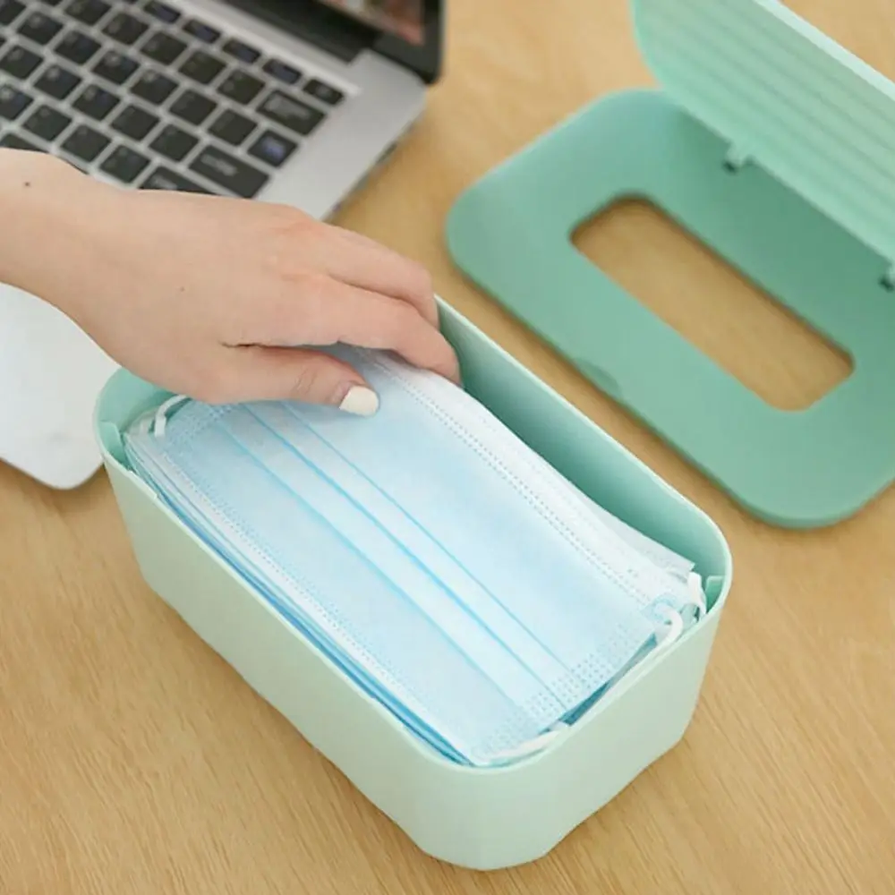 Plastic Dual-purpose Tissue Box Seat Type/Wall Mounted Large Capacity Wet Wipes Dispenser Reusable Refillable Napkin Paper Case