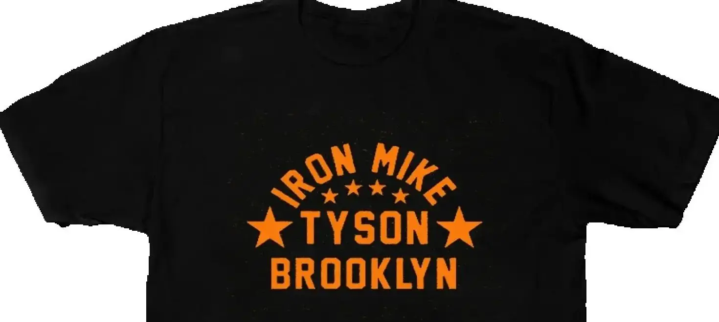 Iron Mike Tyson Brooklyn Boxing Legend T-Shirt 100% Cotton O-Neck Summer Short Sleeve Casual Mens T-shirt Size S-3XL
