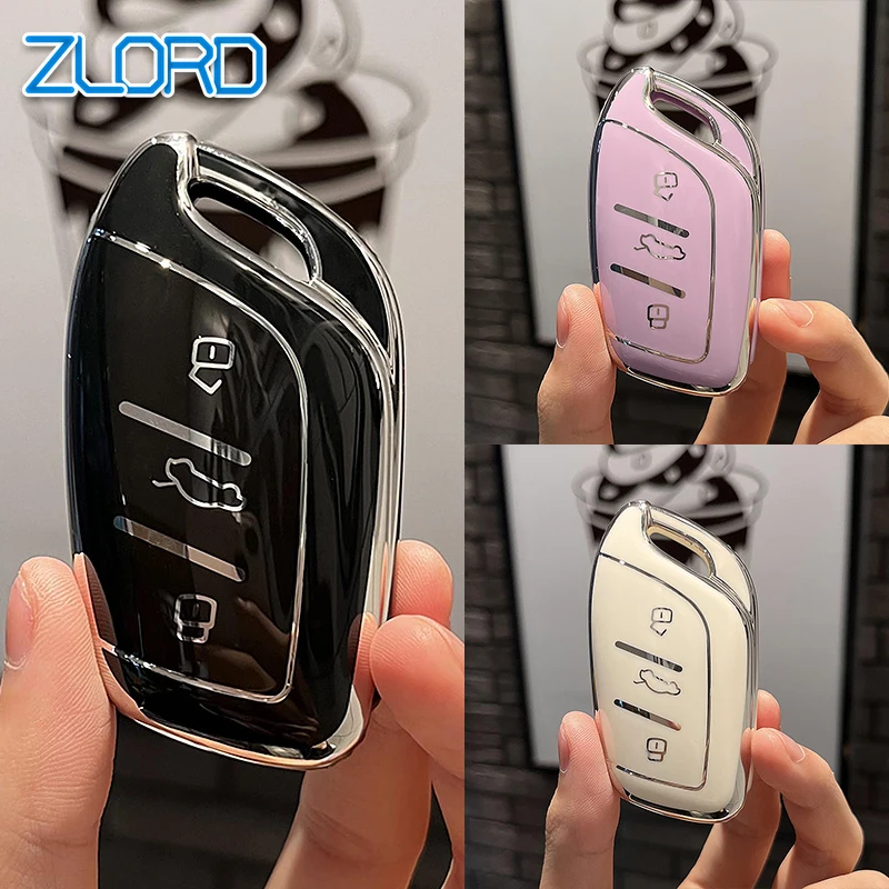 Fashion TPU Car Key Case Cover Shell Fob For MG ZS MG6 EV EZS HS EHS For Roewe RX5 i5 i6 RX3 RX8 ERX5 Key Holder Accessories