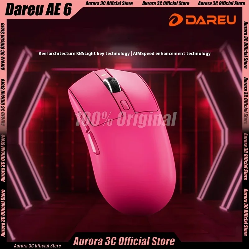 

Dareu AE6 Mouse 3mode Bluetooth Wireless Mouse Doul 8K PAW3950 Aim Speed Gaming Mouse Low Latency Lightweight Custom For CSGO