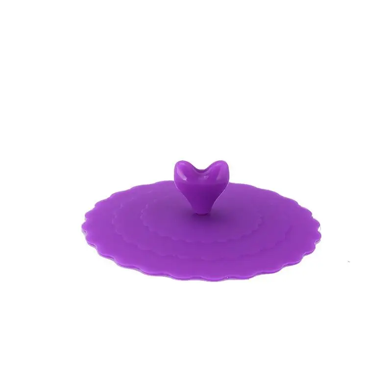 Cute Water Drinking Cup Lid Silicone Antidust Bowl Cover Cup Seals Glass Heat Resistant Tea Cup Lids Diameter 10cm