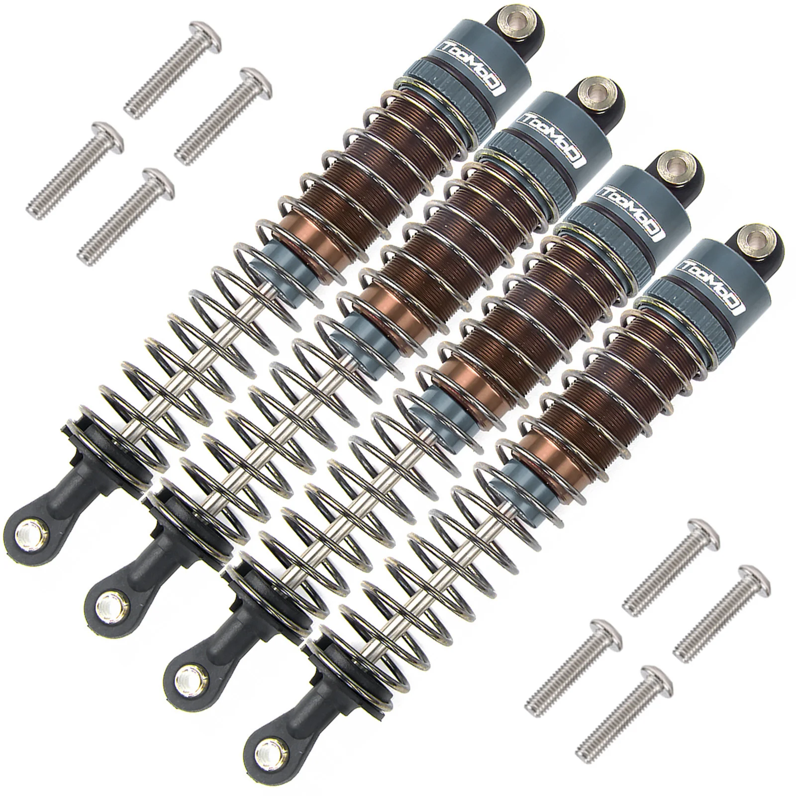 1/10 RC Olie gevulde Schokdempers kit voor Tamiya Bullhead SuperClod Buster Axiale SCX10 D90 TRX4 Truck Crawler Upgrade Onderdelen