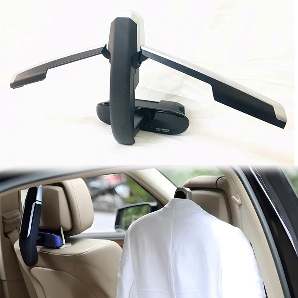 

Car Headrest Hanger Foldable Coat Rack Holder Travel Hanger for Jackets Suit Organizer for Mercedes BMW Car SUV Accessories