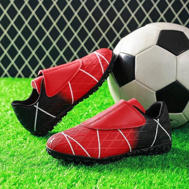 

Пара детских кожаных футбольных бутс на шипах для всех сезонов, износостойкие футбольные бутсы, размеры 29-38, JC-R2029