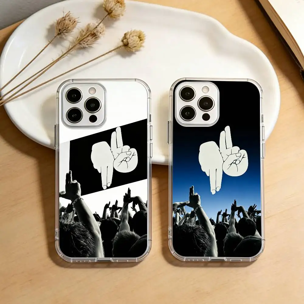 Cool hiphop Gestures  Phone Case For iPhone 17 16 15 14 13 12 11 Mini Pro Max Plus Transparent Cover