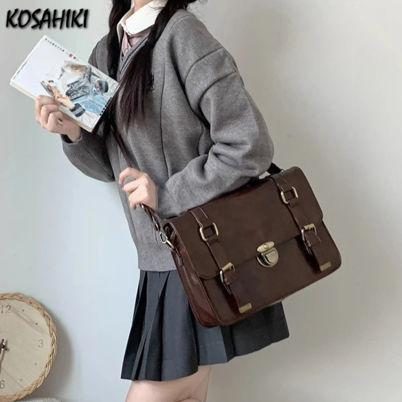 

Y2k Aesthetic Preppy Women Shoulder Bag Vintage Jk Girls Students Trendy Backpacks Casual All Match Fashion Handbags Crossbody