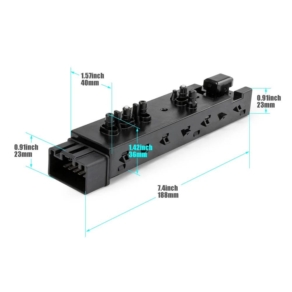 New Power Seat Adjustment Control Switch 10 Way for Ford F150 Explorer Driver Side 9L3T-14B709-FAW 9L3T14B709FAW Left Side