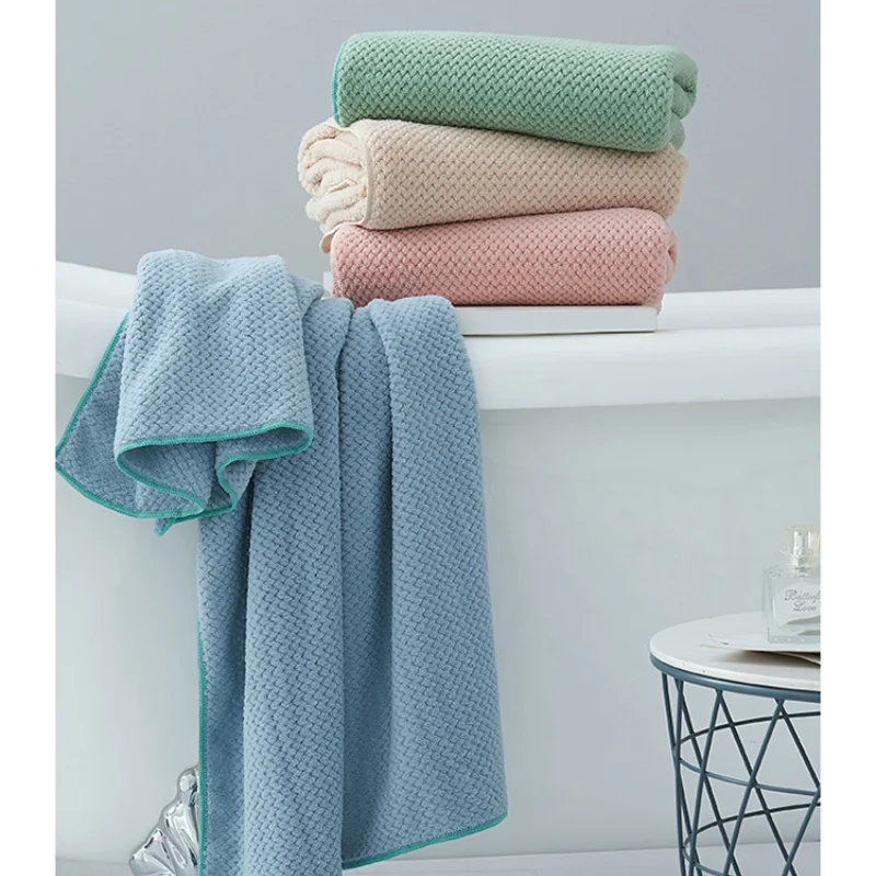 

2024 New Pineapple Lattice Pure Color Simple Light Luxury Bath Towel Throw Blanket for Sofa Boho Blanket Anime Blanket