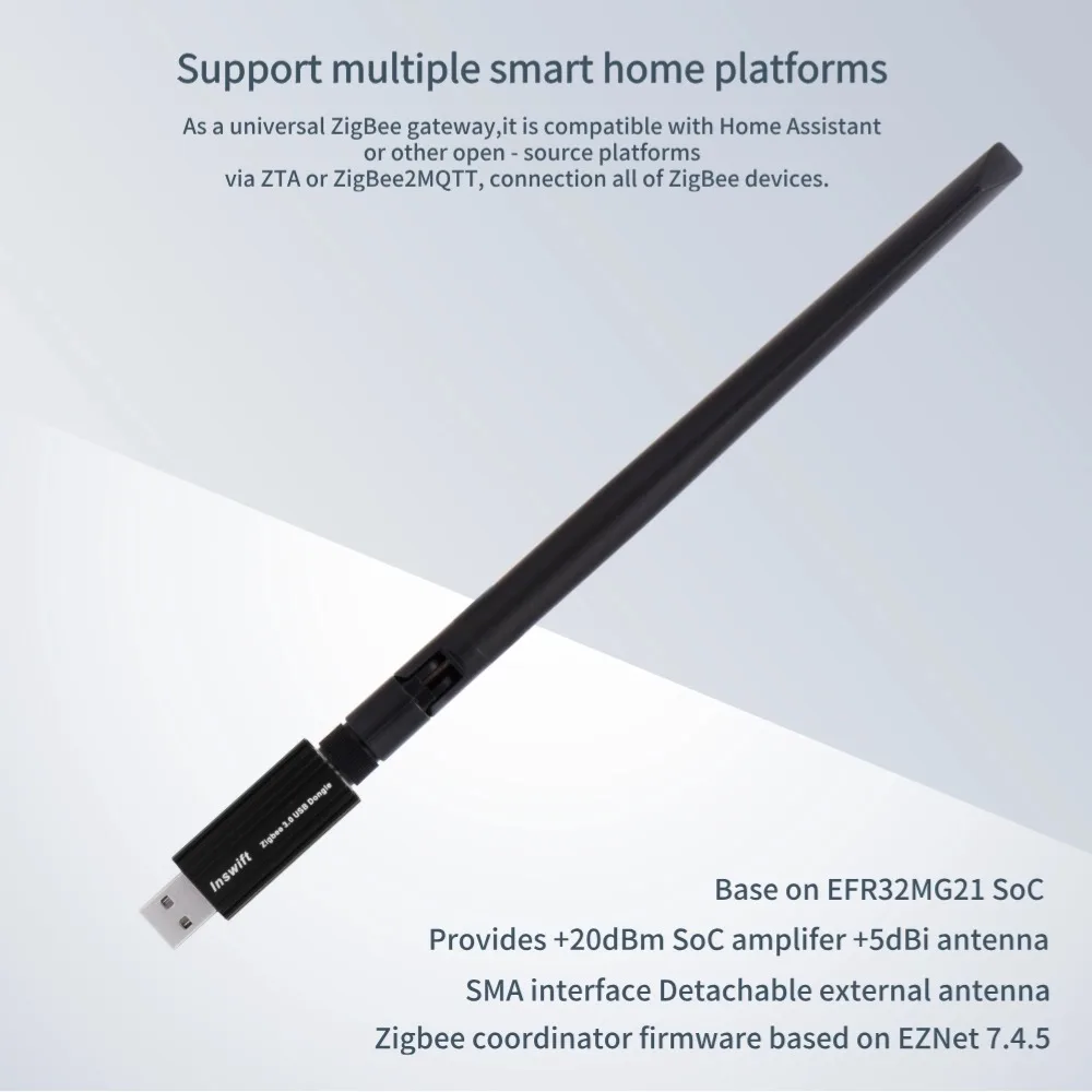 Mini USB Zigbee Router Signal Amplifier Repeater Extender, Strengthen Zigbee Network Stability and Extend Wireless Range
