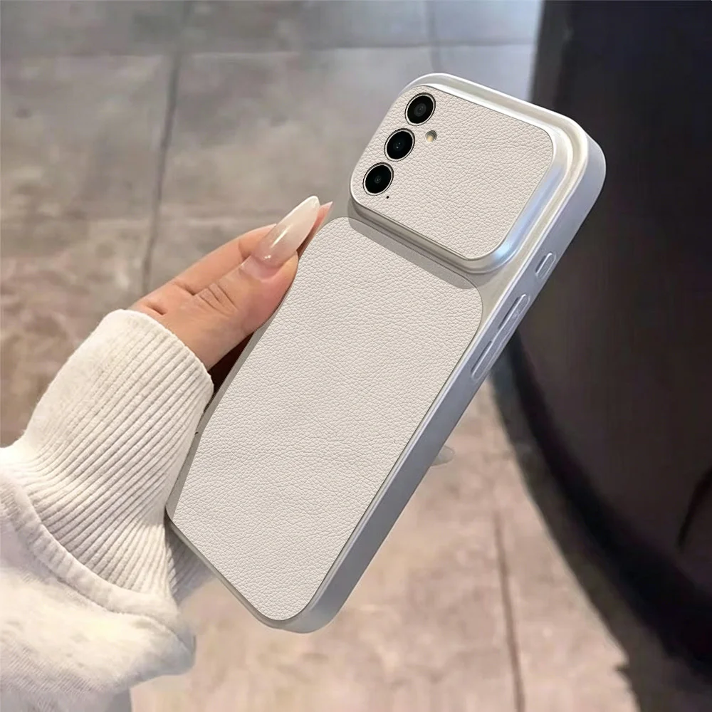Case For Samsung S26 Ultra A57 A37 S25 S24 S23 Luxury Lychee Leather Soft Shockproof Case Galaxy A56 A35 A27 A26 A17 A07 Covers view 5