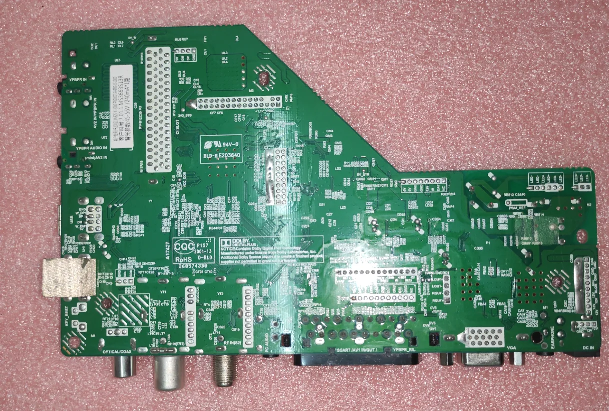 TE.MS3663S.EA67 Original TV motherboard compatible with multinational systems for lc185tt8a mv185whb-n20