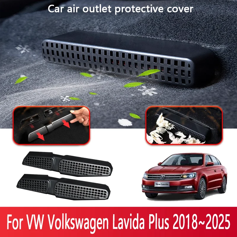 

Car Air Vent Covers For VW Volkswagen Lavida Plus 2018~2025 Seat Air Conditioner Duct Outlet Dustproof Cover Interior Accessorie