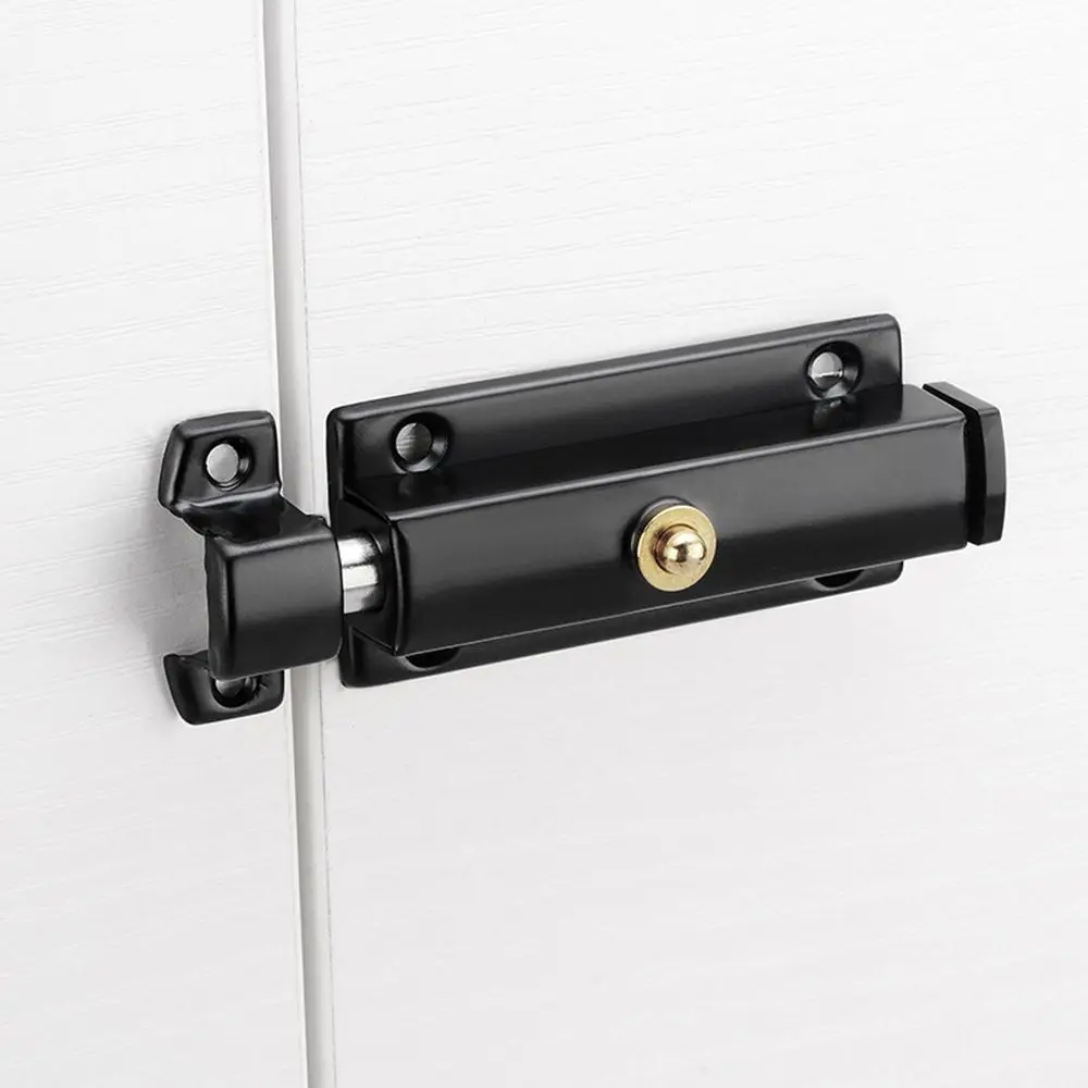 New Stainless Steel Door Lock Self-locking 3Inch Door Latch Automatic Spring Anti-theft Security Bolt Latch Door