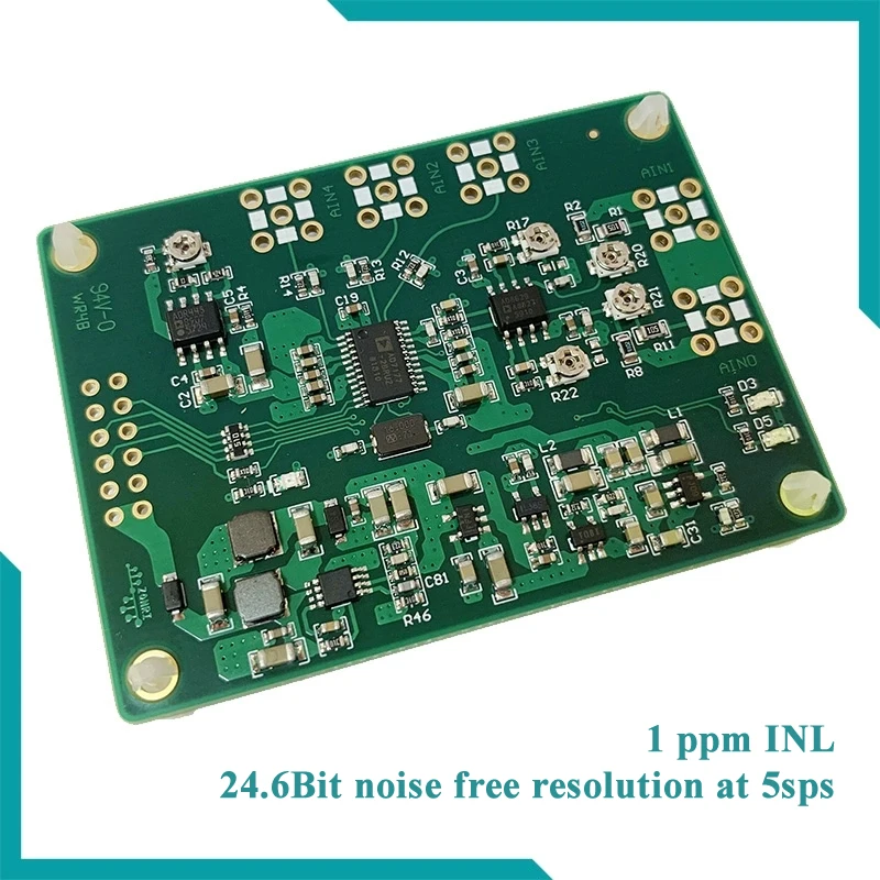 AD7177-2 24/32-Bit High Precision ADC Module, 10KSPS Differential Bipolar Input for Arduino STM32 Industrial DAQ
