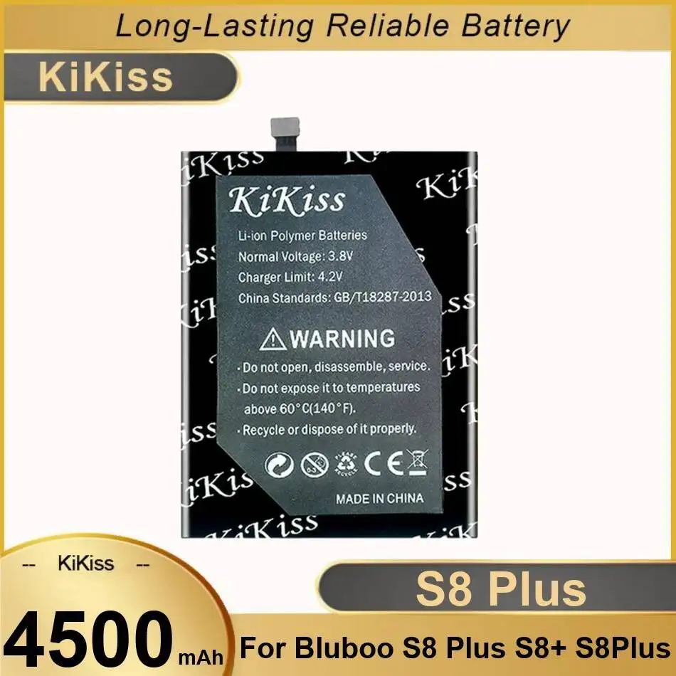 

Для Bluboo S8 Plus хорошая низкотемпературная батарея для мобильного телефона 4500 мАч