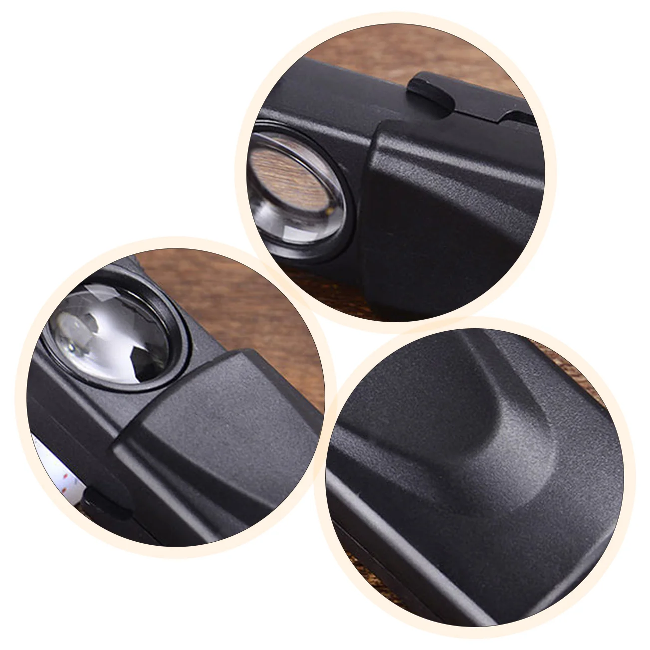 

Jewelry Magnifying Glass 30X LED Pull type ABS Black Shell H held Lightweight Easy to Use Rock Coin Collectors Hobbyists Kids