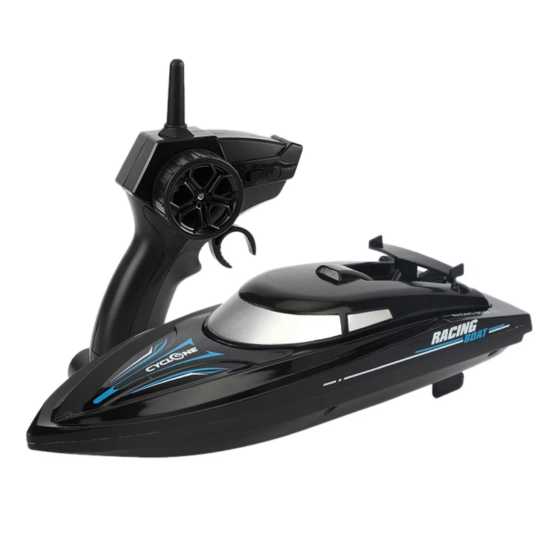 2.4Ghz 10KM/H Dual Motor High Speed Remote Control Boat Swimming Pool and Lake Remote Control Boat Outdoor Toy