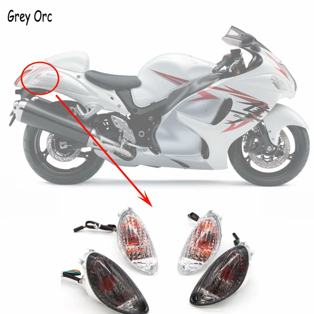 LED Turn Signal Indicator Light 2Wires For Suzuki Hayabusa Gsxr 1300 2008-2020 GSX1300R Motorcycle Rear Turning Lamp Accessories