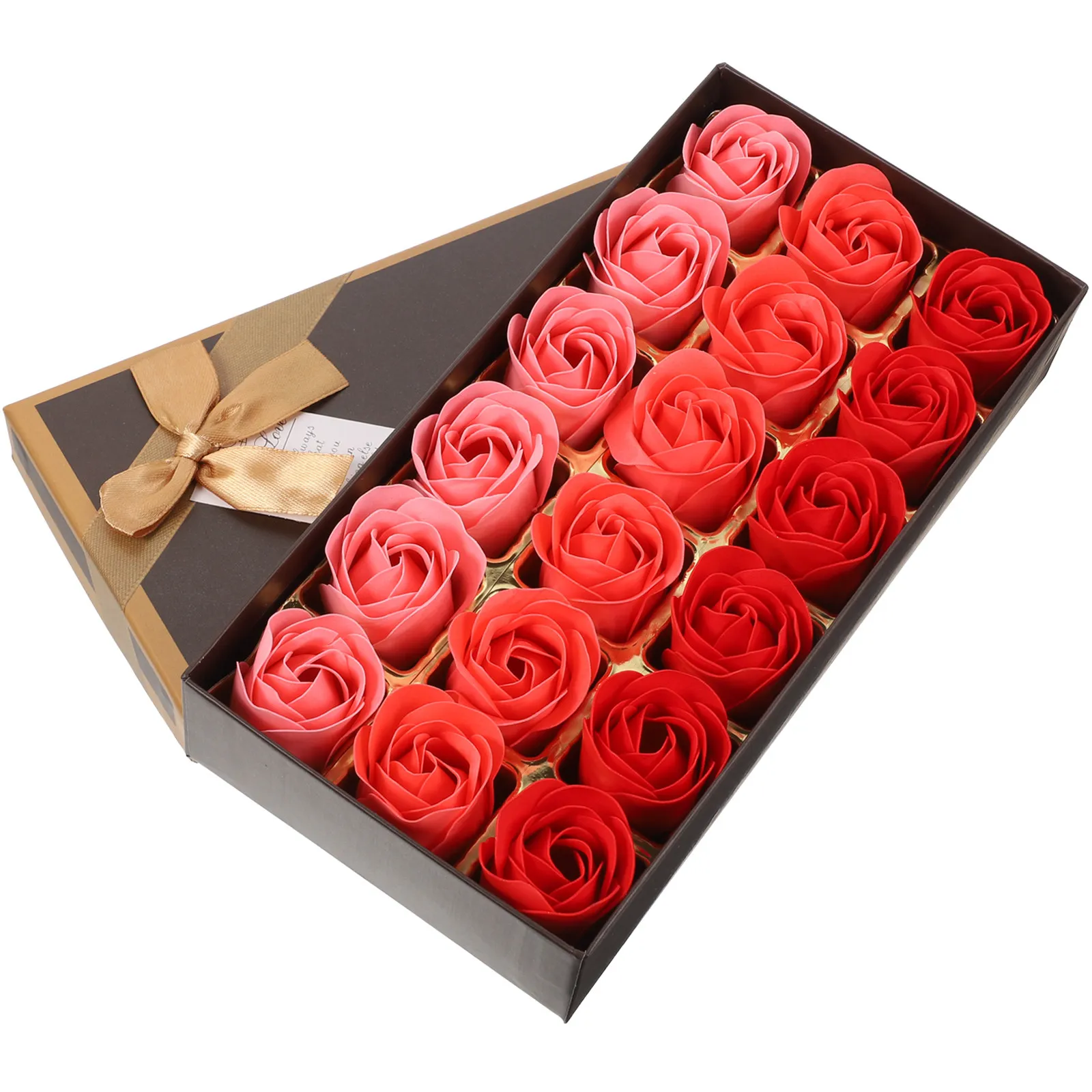 1 Box Realistic Artificial Soap Rose Bouquet Beautiful Colorful Scented Home Decor Living Room Bathroom Desk Decoration