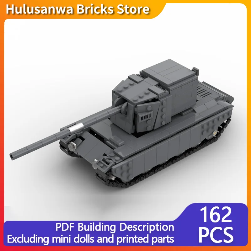 

FV4005 Stage 2, современные военные танки, модель MOC, строительные кирпичи, военное оборудование, модульные технологии, подарки, сборка, детский игрушечный костюм