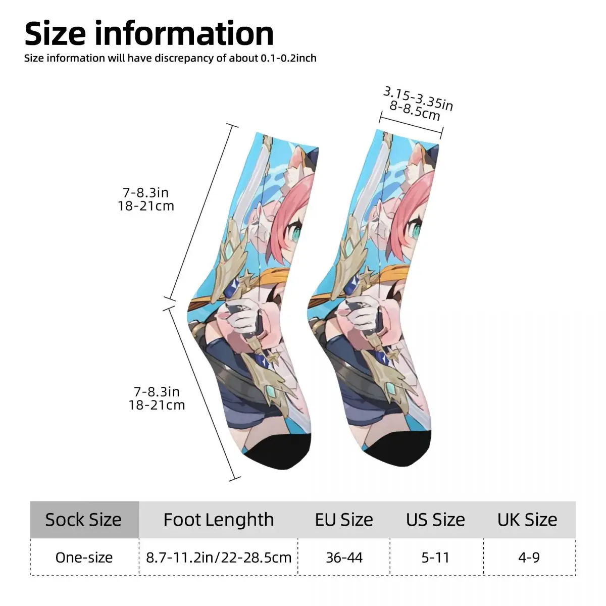 Calcetines de impacto Diona Genshin, medias de invierno bonitas de Anime, calcetines modernos de alta calidad para mujer, calcetines antideslizantes estampados para ciclismo