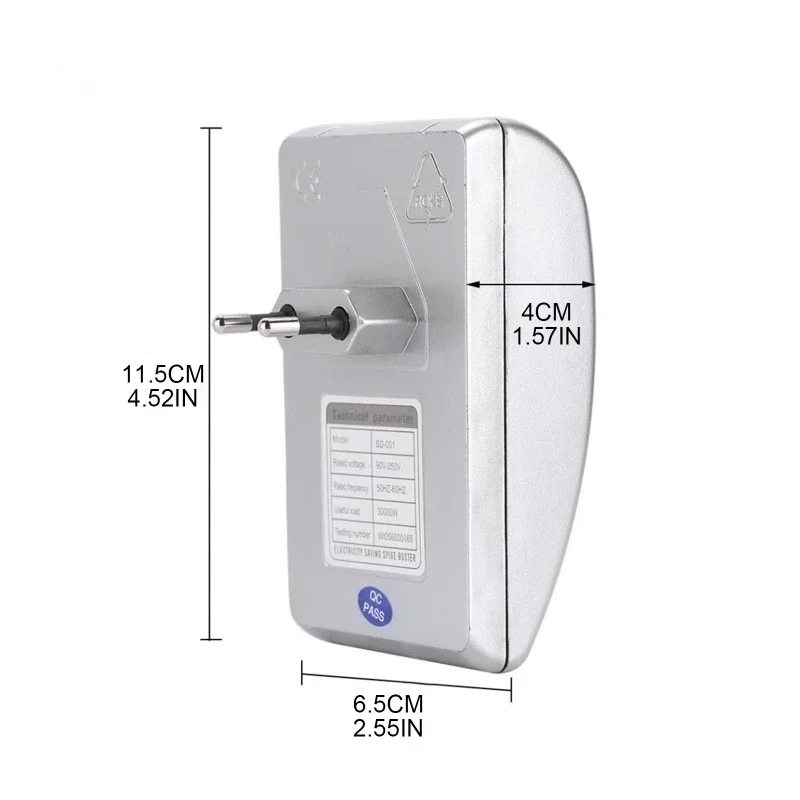 HOT! Power Saving Electricity Box 90~250V US EU Plug 594C