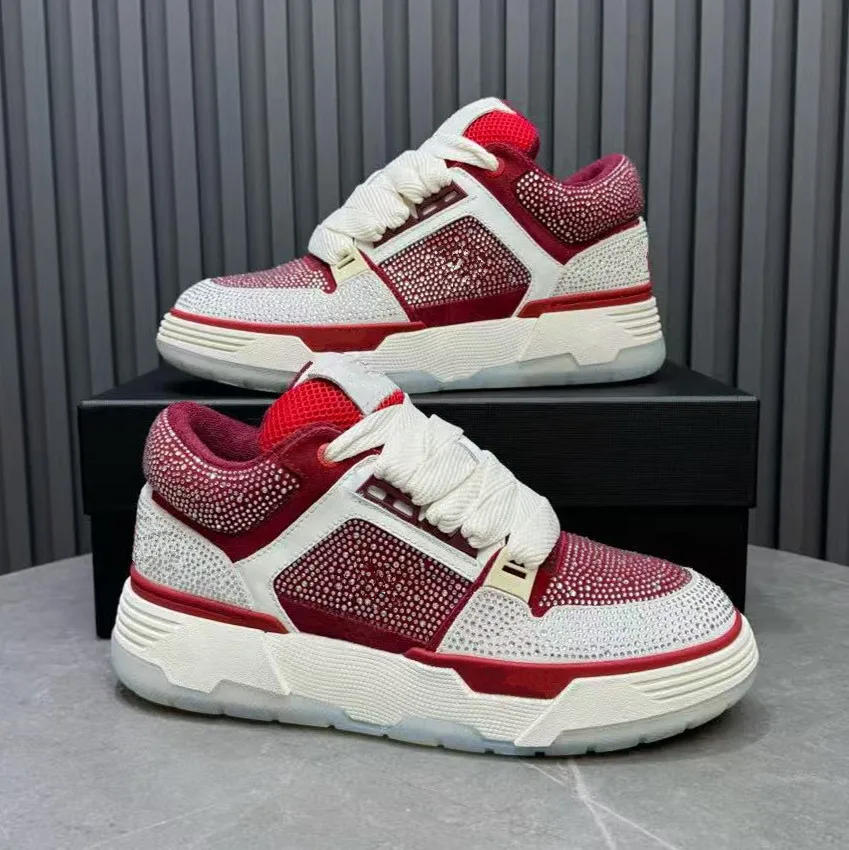 

Water Diamond Men's Shoes Fashion Casual Shoes 2024 New Trendy Men's Board Shoes Versatile Men's Bread Shoes