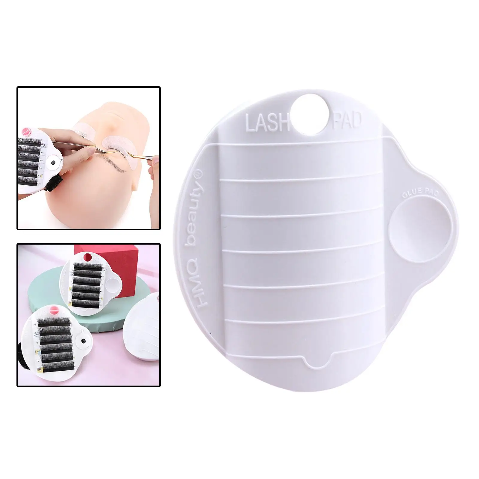 Professional Individual Eyelash Extension Lash Holder Hand Plate Palette Tools