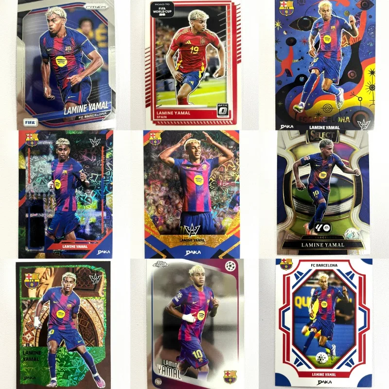 Authentic Panini DAKA Lamine Yamal Football Trading Card Official Licensed Spain Soccer Collectible Star Player Card
