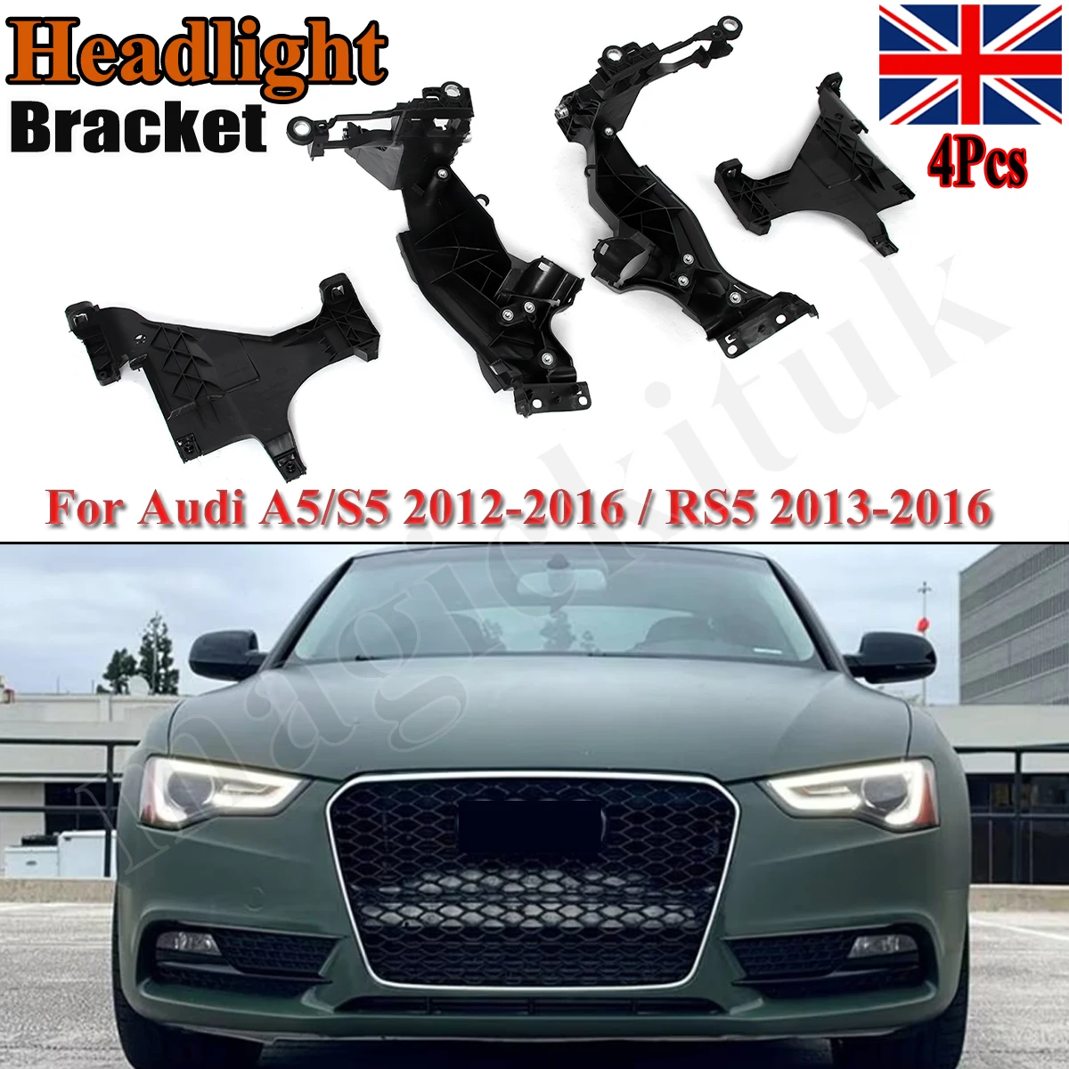 

Комплекты обвесов для Audi A5 S5 RS5 2012-2016: основные детали крепления фар, держатели фар