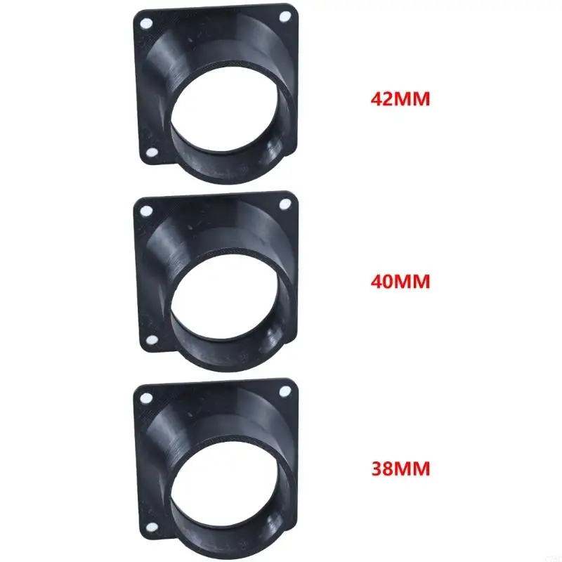 38/40/42mm Duct Connector Plastic Straight Pipe Flanges Ventilation Ducting Connector for Heating Cooling Ventilation