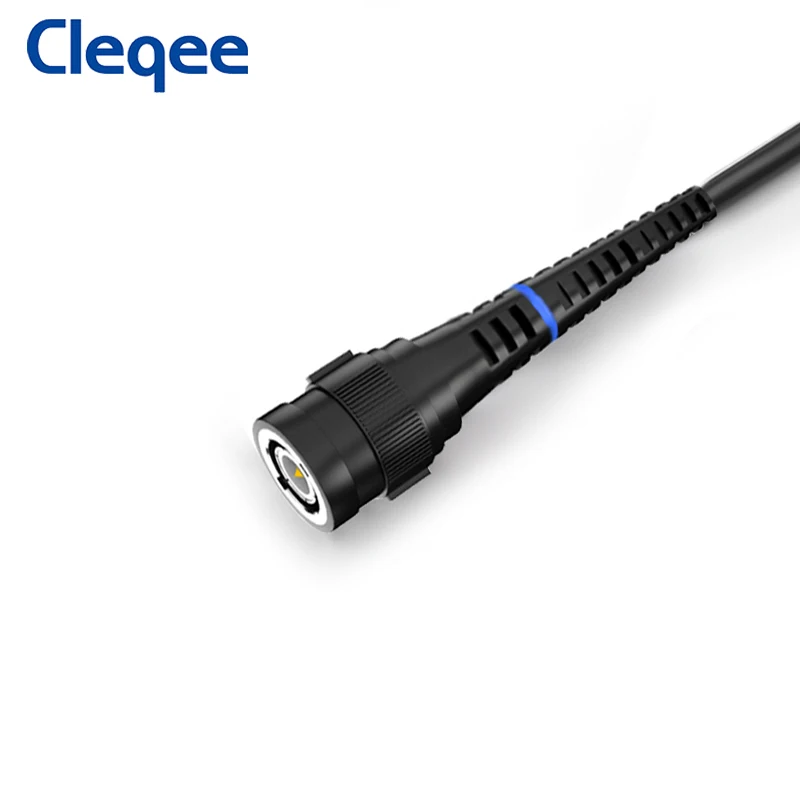 Cleqee P7100 100mhz BNC Oscilloscope Probe X1/X10 with Protective Cap Scope DC-100MHz Bandwidth 3.5ns Probe 130cm