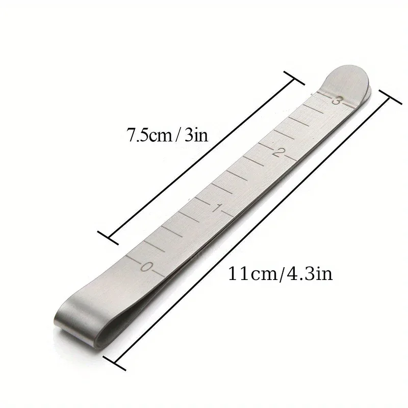 10pcs Stainless Steel Sewing Clip Hemming Clips Measurement Ruler for Fabric, Pinning and Marking Accessories DIY Sewing Supplie image 4