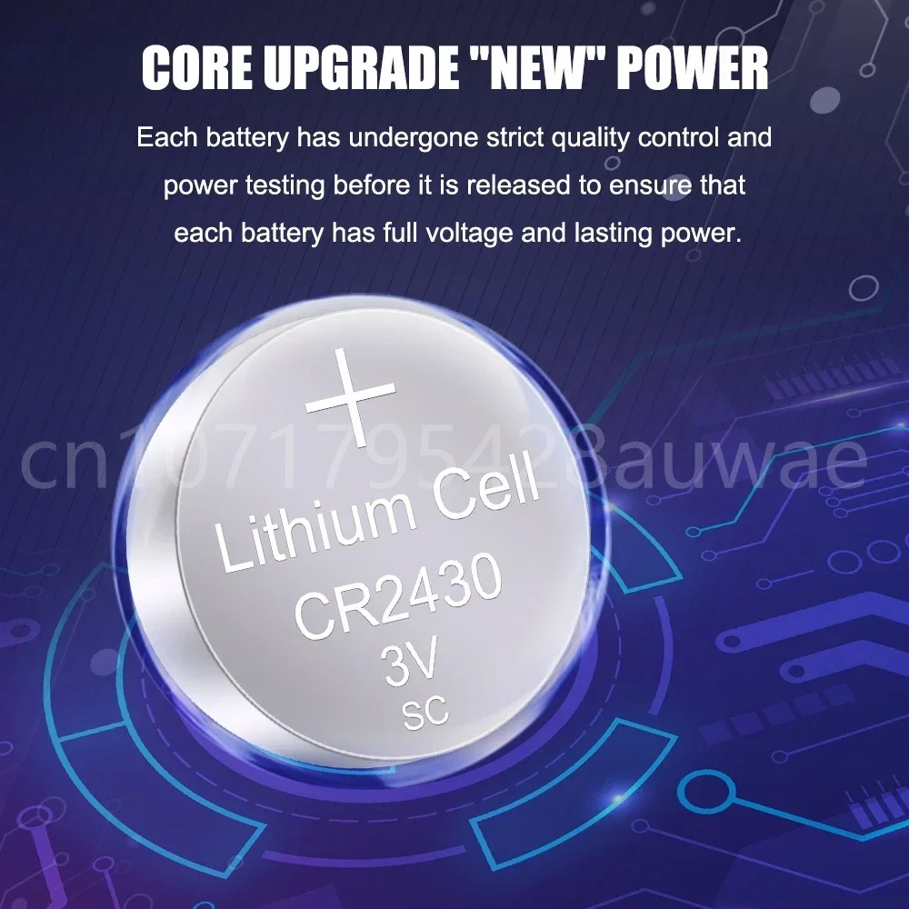 20-200 قطعة 3 فولت بطارية ليثيوم أيون زر CR2430 DL2430 BR2430 ECR2430 KL2430 KCR2430 عملة بطاريات لعبة آلة حاسبة