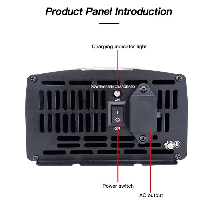 JYINS AC DC 20A Li-ion Battery Charger for Electric Cars Aluminum Alloy Casing CE Certified EU/AU/UK/US Sockets 24V/12V Output