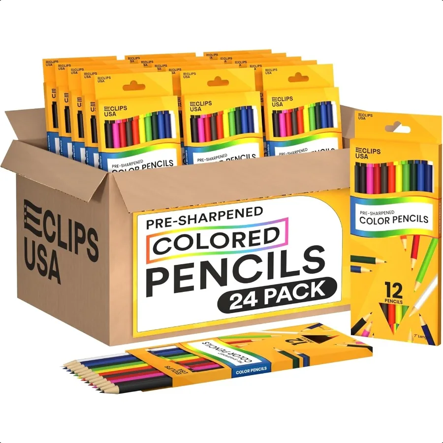 

Colored Pencils Bulk Colored Pencils For Or Adults Map Coloring pencils 12 Per Box Box May Vary 24 Boxes