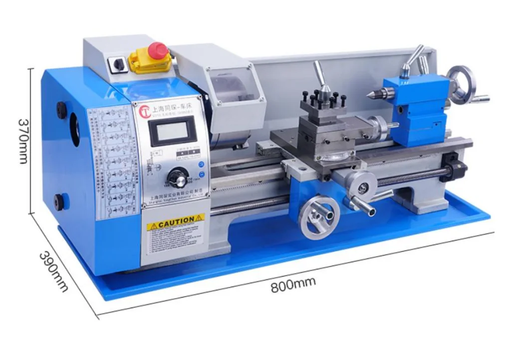 Electronic Hanging Wheels Lathe Machines with Lathe Machine TC210 Lathe Machine  Semi-automatic