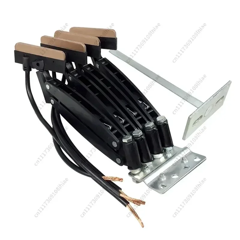 Seamless trolley line Current collector 30A/60A/100A 3P/4P Crane 3-level 4-level trolley line Conductive track Carbon brush