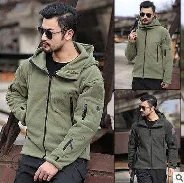 

Winter Fleece Jacket Men's Sports Combat Jacket Military Fleece Outdoor Sports Hiking Polar Jacket