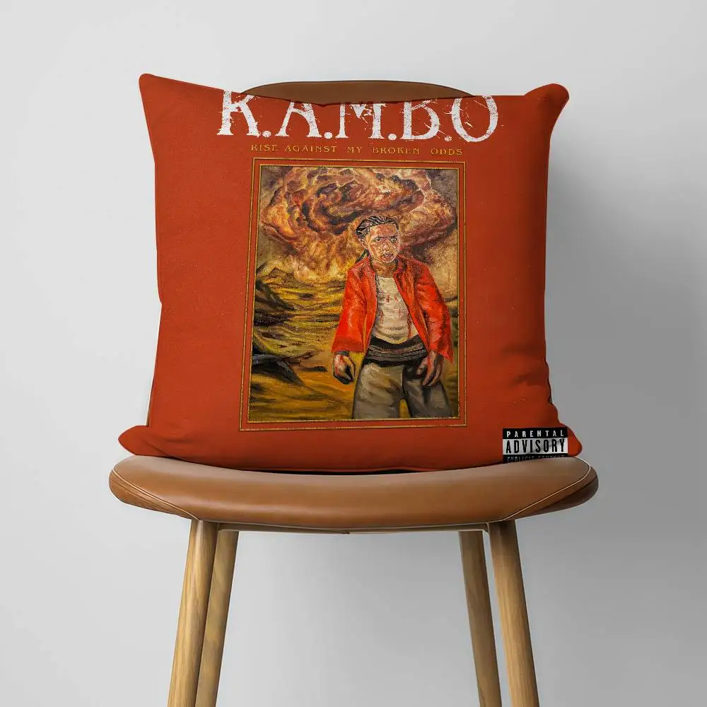 B-BabyChiefDoit Rise Against My Broken Odds 30x30cm 45x45cm Pillow Case Decor Protective Covers Comfortable Soft For Sofa Living