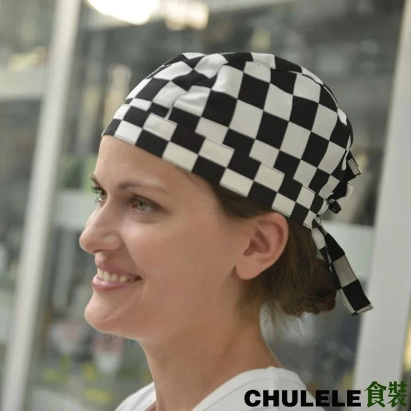 

Chef Hat Hotel Restaurant Chef Male Female Work Hat Waiter Hat Baotou Hat Headscarf Hat Chef Accessories