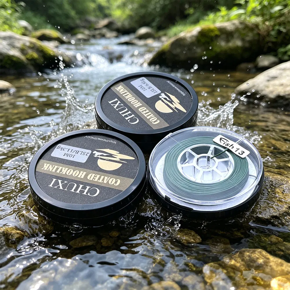 10 m Karpfen Angelschnur 8 Strang Geflochtene Beschichtete Hooklink Weiche Geflecht Linie Für Haar Karpfen Rigging Zubehör Tackle 15LB/25LB/35LB – Detail 6