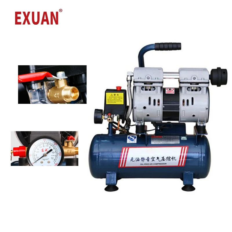 Silent Oil-free Air Compressor Domestic Air Pump Used For Car Repair Atmospheric Tank Air Compressor Multifunctional Air Pump