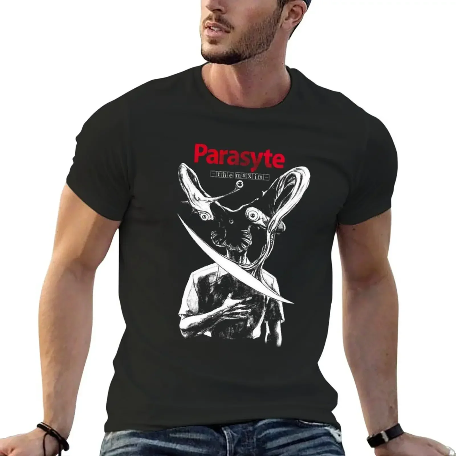 MAXIM PARASYTE T-Shirt designer shirts oversizeds korean fashion cheap stuff oversized t shirts for men