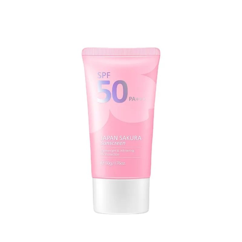 Protezione solare coreana Protezione solare solare per il viso Spf50 Lozione isolante Crema per la cura della pelle Laikou 50g Sakura ​ Crema rinfrescante