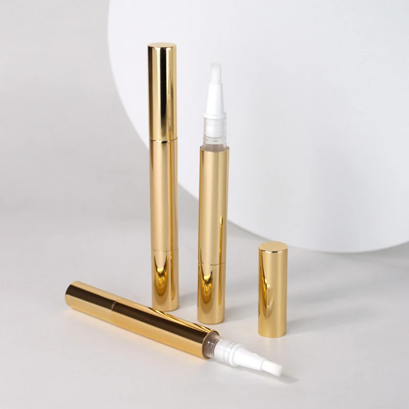 1Pc 3ml Cuticle Oil Container With Brush Lip Balm Tube Empty Twist Pens Nail Nutrient Oil Tube Cosmetic Container Pen