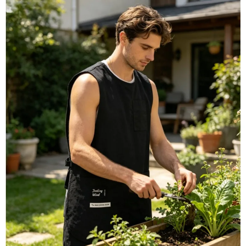 

Водонепроницаемый жилет-фартук, устойчивый к маслам – дышащий и легкий рабочий халат для бариста и кухни – идеально подходит для кафе, ресторанов и домашней кухни