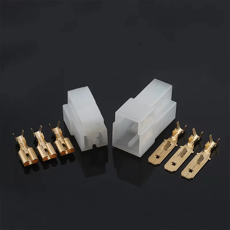 1sets dj70319-6.3-11 automobile connector 3-hole sheath plug dj70322-6.3-21 926097-1/180941