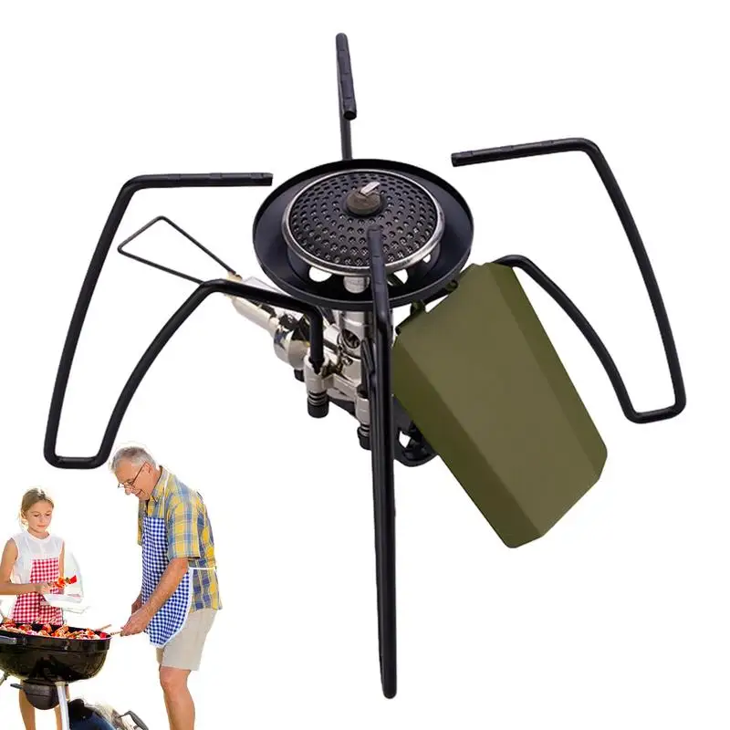 

Camp Stove Portable Foldable Cassette Furnace For Camping Foldable Wild Barbecue Stove Powerful Camping Burner For Camping