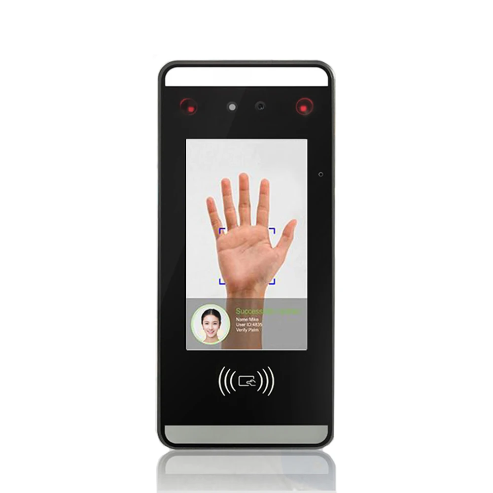 

ZK Visible Light Biometric Palm Face Facial Recognition RFID Card Door Access Control Time Attendance Machine Xface60